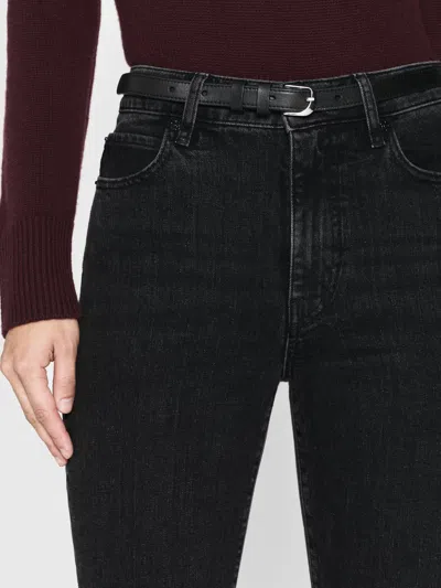 Frame The Jetset Stacked Pencil Jeans In Black