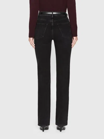 Frame The Jetset Stacked Pencil Jeans In Black