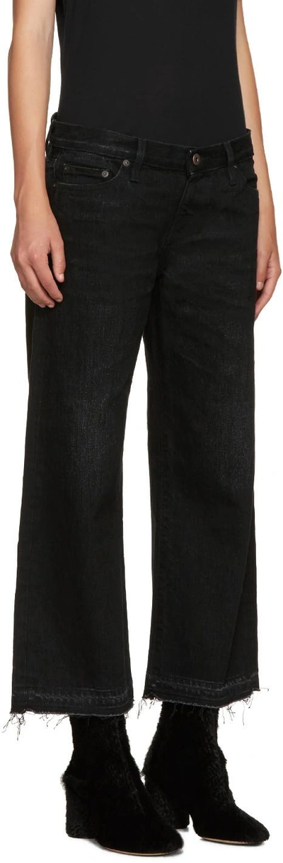 Shop Simon Miller Black Wide-leg Bora Jeans