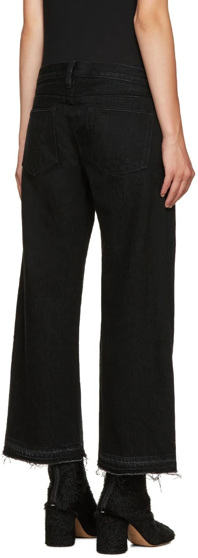 Shop Simon Miller Black Wide-leg Bora Jeans