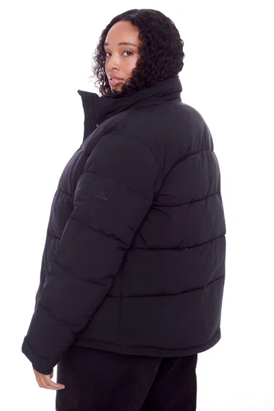 Alpine North Forillon Plus Women's Vegan Down (recycled) Short Quilted Puffer Jacket (plus Size) In Blue