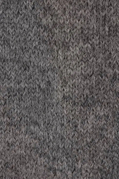 Jil Sander Oversized Grey Sweater With Ribbed Trim In Wool Woman In Grey