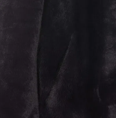 Michael Kors Black Double-breasted Coat In Black