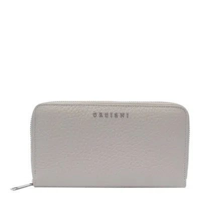 Orciani Logo-plaque Wallet In Grey
