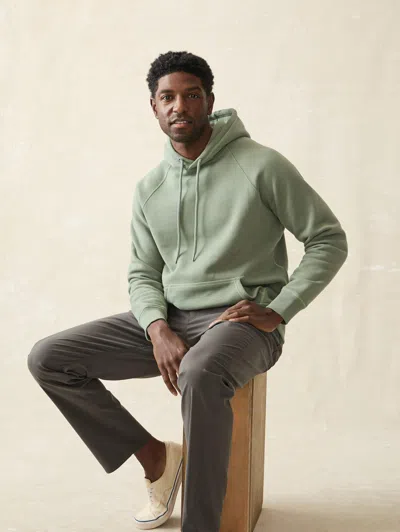 Faherty High Standard Fleece Hoodie In Spruce