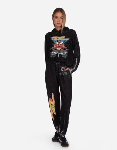 Lauren Moshi Chantria Zz Top Afterburner In Black Burnout