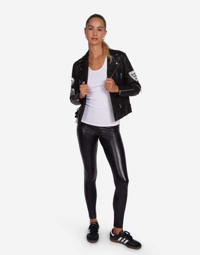 Lauren Moshi Posey Rock & Roll Patches In Black