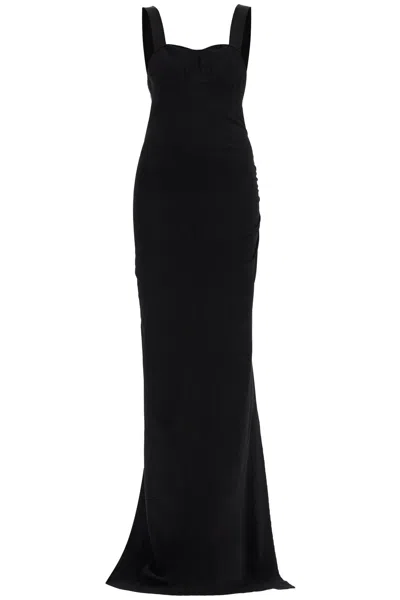 Shop Tom Ford Maxi Abito In Maglia Con Cut Out In Black