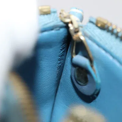 Pre-owned Louis Vuitton Suhali Blue Leather Wallet  ()
