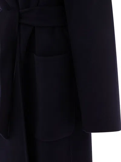 Ivy & Oak Celie Edie Double Face Coat With Hoodie In Blue