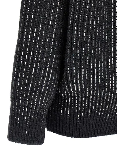Ermanno Scervino Rhinestone-embellished Merino Wool Knit Cardigan
