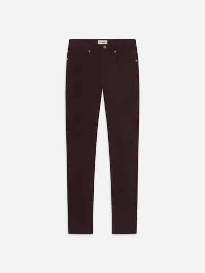 Frame L'homme Slim Brushed Twill Jeans In Red