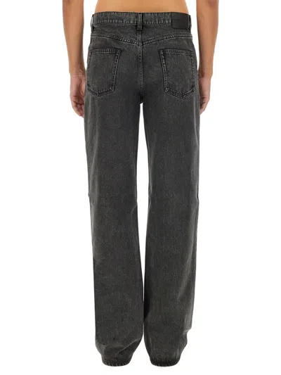 Alexander Mcqueen Alexander Mc Queen "metal Plate" Jeans In Gray