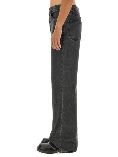 Alexander Mcqueen Alexander Mc Queen "metal Plate" Jeans In Gray