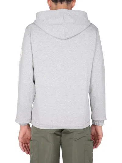 Alexander Mcqueen Sweatshirt With Embroidered Skull In Gray