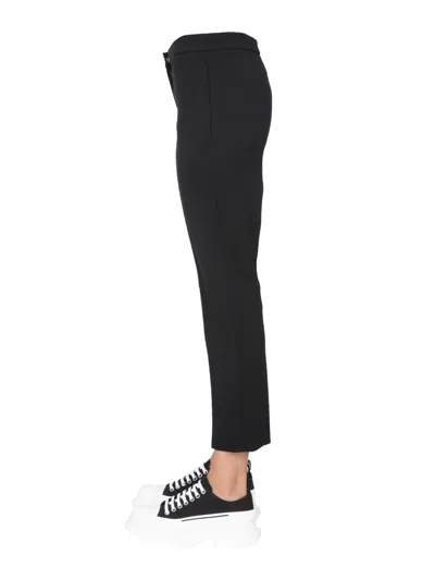 Alexander Mcqueen Cotton Sweatpants In Black