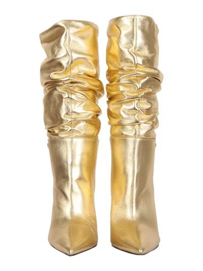Dsquared2 Boots With Heel In Gold