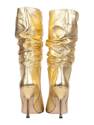 Dsquared2 Boots With Heel In Gold
