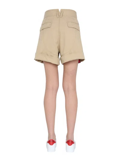 Dsquared2 Dsquared Women Cargo Shorts In Cream
