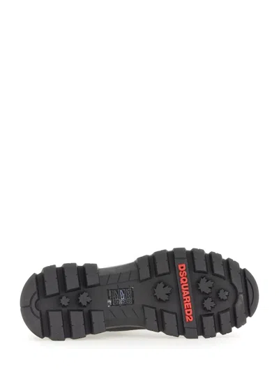 Dsquared2 Leather Boot In Black