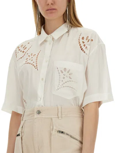 Isabel Marant Women White Modal Blend Bilya Shirt In White