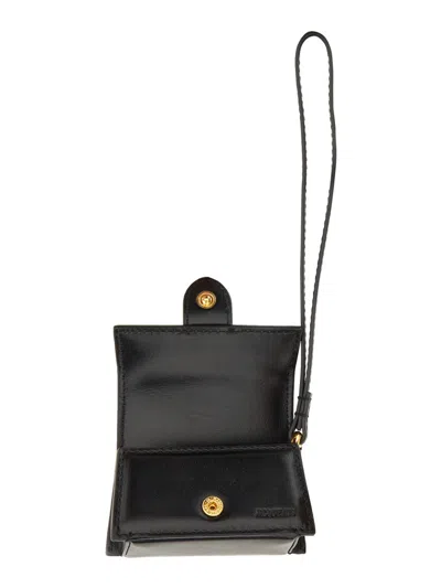Jacquemus Le Porte Bambino Airpods Case In Black