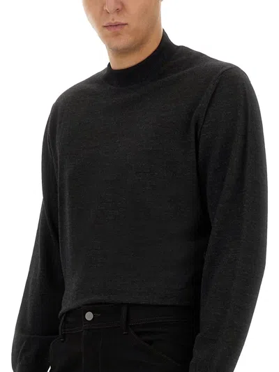 Lemaire Wool Jersey. In Black