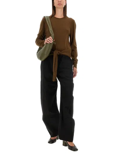 Lemaire Wool Blend Sweater In Brown
