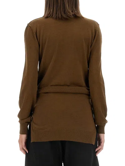 Lemaire Wool Blend Sweater In Brown