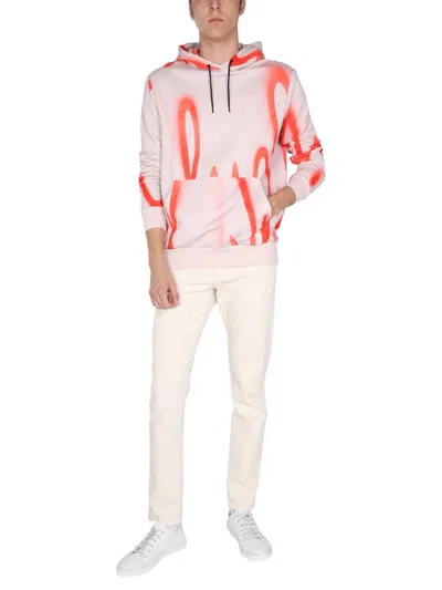 Paul Smith Logo-print Drawstring Hoodie In Orange