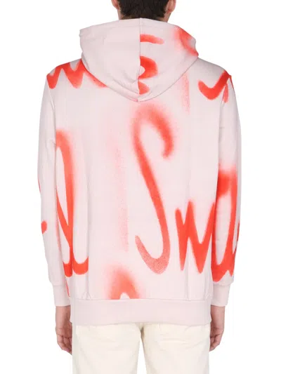 Paul Smith Logo-print Drawstring Hoodie In Orange