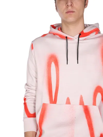 Paul Smith Logo-print Drawstring Hoodie In Orange