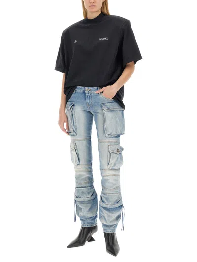 Attico Essie Flared Cargo Pants In Multicolor