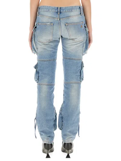 Attico Essie Flared Cargo Pants In Multicolor