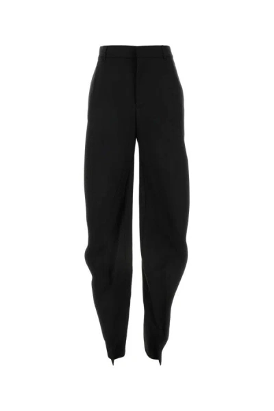 Y/project Y Project Black Stretch Polyester Blend Pant In Black