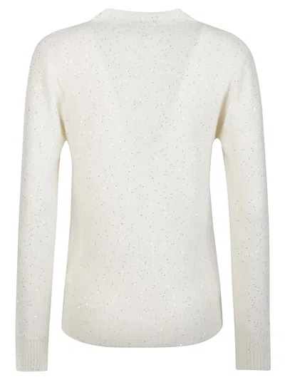 Fabiana Filippi V-neck Sweater In White