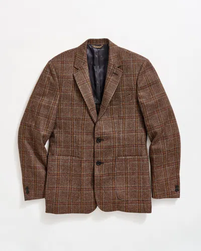 Billy Reid Plaid Walton Jacket In Brown Multi