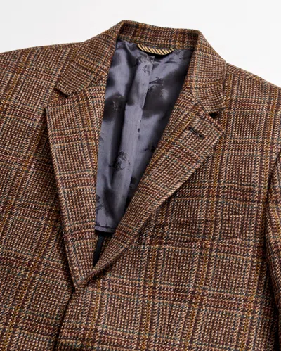 Billy Reid Plaid Walton Jacket In Brown Multi
