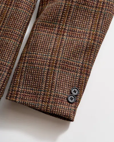 Billy Reid Plaid Walton Jacket In Brown Multi
