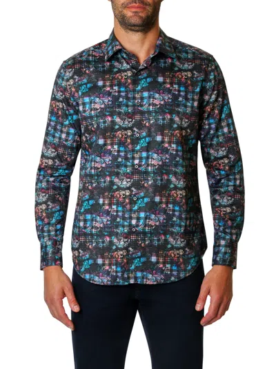 Robert Graham Wagner Abstract Print Button-up Shirt In Multi