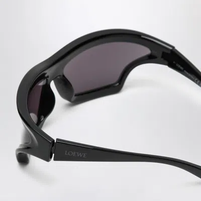 Shop Loewe Arch Mask Black Sunglasses