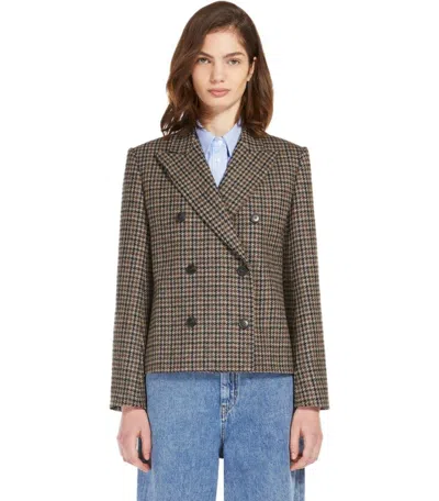 Shop Weekend Max Mara Nausica Brown Jacket