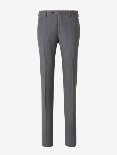 Shop Pt01 Pt Torino Slim Fit Trousers In Light Grey