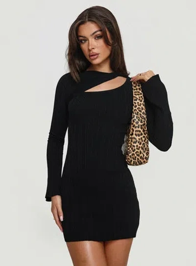 Princess Polly Cookson Mini Dress In Black