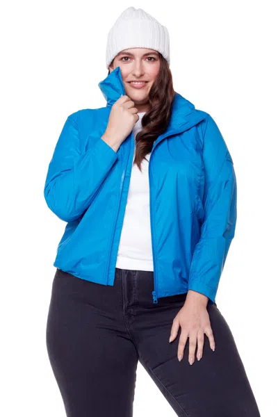 Alpine North Pelly Plus Women's (recycled) Ultralight Windshell Jacket (plus Size) In Blue