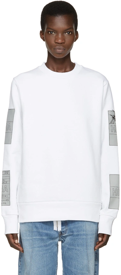 Hood By Air White Jock Boxes Pullover