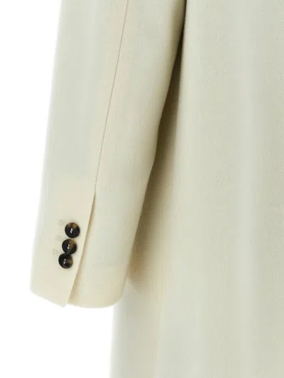 Alberto Biani Double-breasted Coat In White