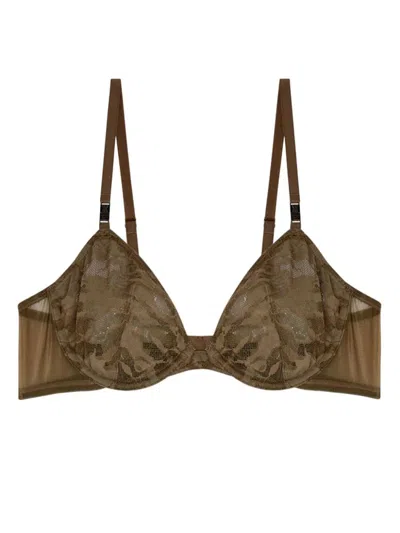 Diesel X Fenty By Rihanna Camo-lace-plunge-bra  Green Color   Composition   84%pa 16%ea+cont67%pa 33%ea  Id A156440lkbx In Green
