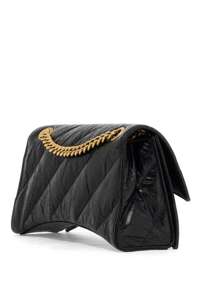 Shop Balenciaga 'crush Chain S' Shoulder Bag In Black