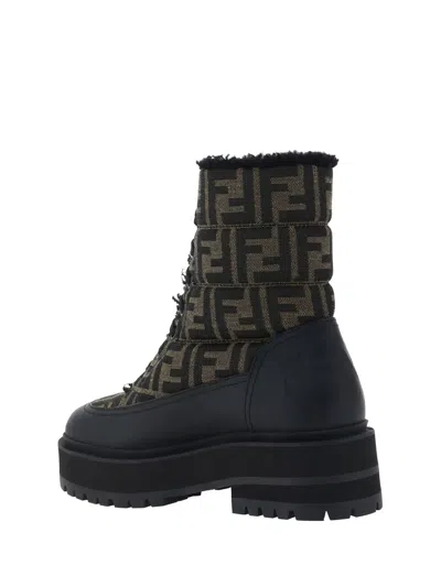 Shop Fendi Ankle Boots In Black